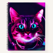 Astronautenkatze Notizblock (Vorderseite)