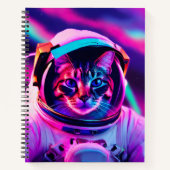 Astronautenkatze Notizblock (Vorderseite)