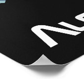 Astronautenkatze Personalisiert Poster (Ecke)