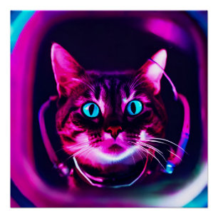 Astronautenkatze Poster