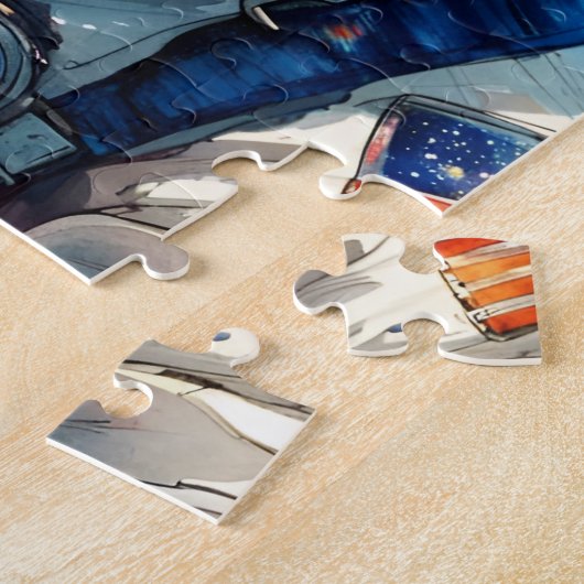 Astronautenkatze Puzzle (Seite)