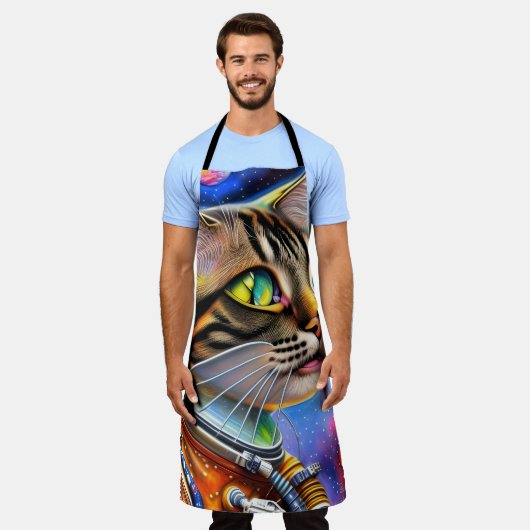 Astronautenkatze Schürze (Getragen)