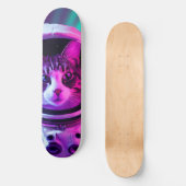 Astronautenkatze Skateboard (Vorderseite)