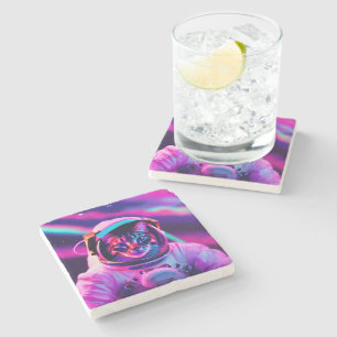 Astronautenkatze Steinuntersetzer