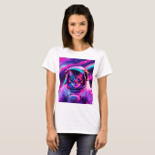 Astronautenkatze T-Shirt (Vorne ganz)