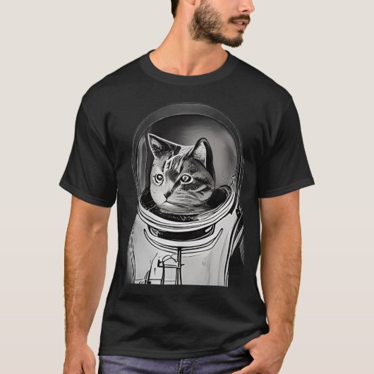 Astronautenkatze T-Shirt (Vorderseite)