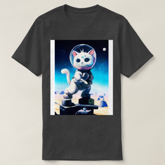 Astronautenkatze T-Shirt (Design vorne)