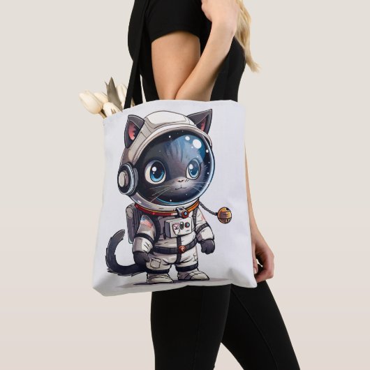 Astronautenkatze Tasche (Von Nahem)