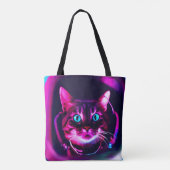 Astronautenkatze Tasche (Rückseite)