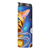 Astronautenkatze Thermosbecher (Nach rechts gedreht)
