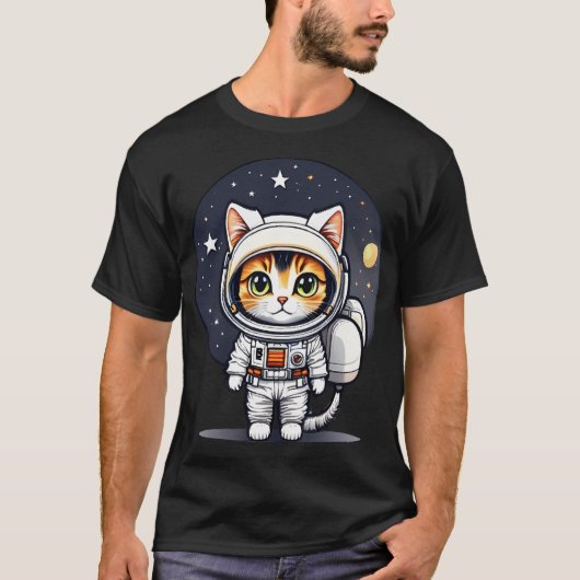 Astronautenkatze von Ai T-Shirt (Vorderseite)