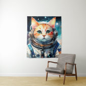 Astronautenkatze Wandteppich (Beispiel)