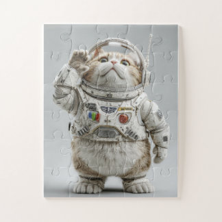Astronautenkatzen-Explorer - Niedliches Weltraumpu Puzzle