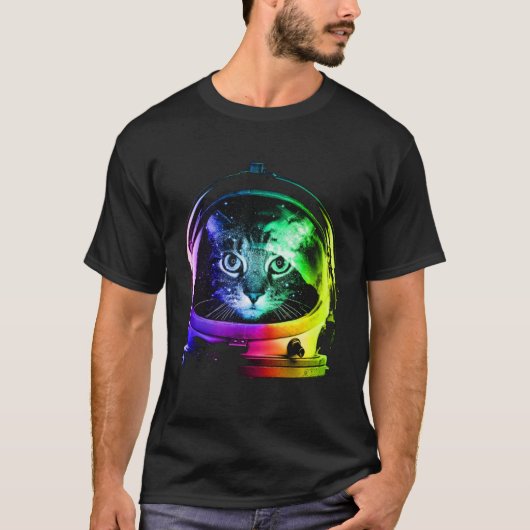 Astronautenkatzkatze für Männer Kinder T-Shirt (Vorderseite)