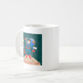 Astronautenkind auf der Mond-Geburtstagsparty Kaffeetasse (Vorderseite Links)