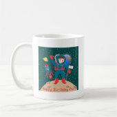 Astronautenkind auf der Mond-Geburtstagsparty Kaffeetasse (Links)