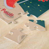 Astronautenkind auf der Mond-Geburtstagsparty Puzzle (Seite)