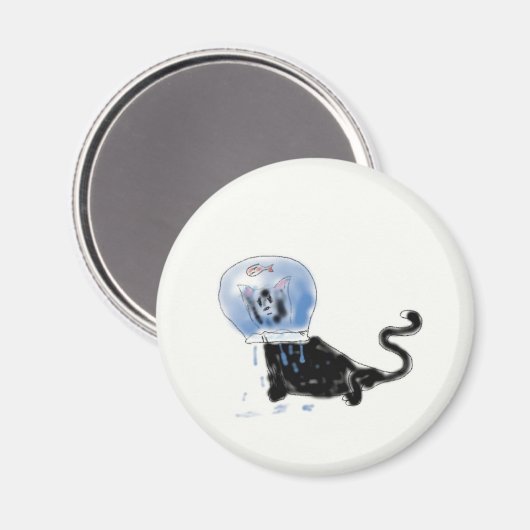 Astronautenkitte Magnet (Vorderseite/Rückseite)