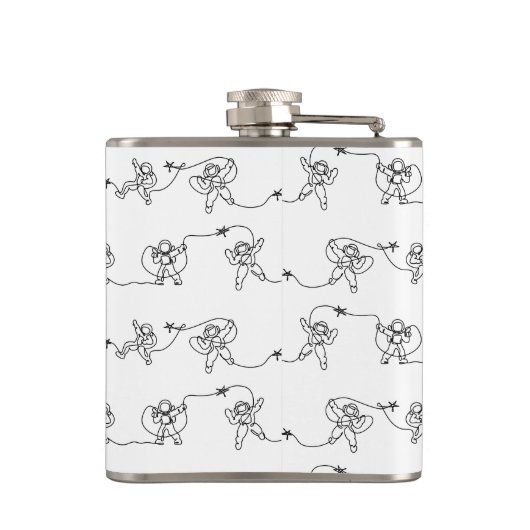 Astronautenkolben Flachmann (Rückseite)