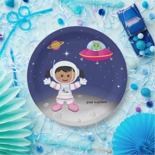 Astronautenkollege Pappteller (Party)