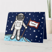 Astronautenkosmische Tageskarte des benutzerdefini Karte (Vorderseite)