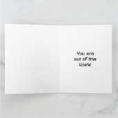 Astronautenkosmische Tageskarte des benutzerdefini Karte (Innenseite)