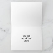 Astronautenkosmische Tageskarte des benutzerdefini Karte (Innenseite)