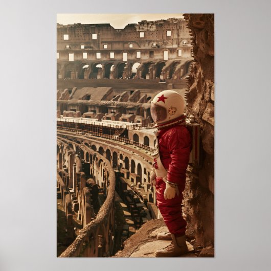 Astronautenlandschaften der Sowjetunion im Kosmos Poster (Vorne)