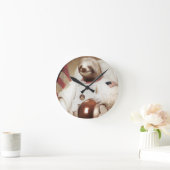 Astronautenlaute Runde Wanduhr (Zuhause)