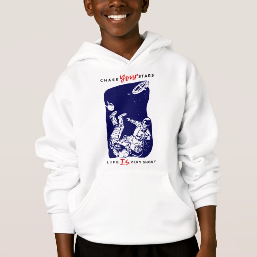 AstronautenLeerlaufdrehzahl Hoodie (Vorderseite)