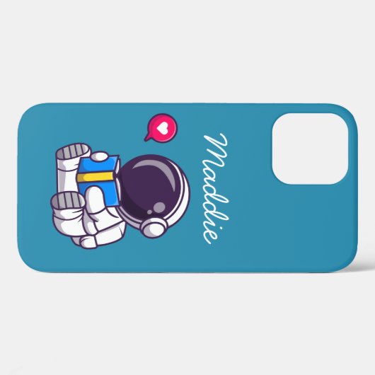 Astronautenlesbuch niedliche Kinder Case-Mate iPhone Hülle (Rückseite (Horizontal))