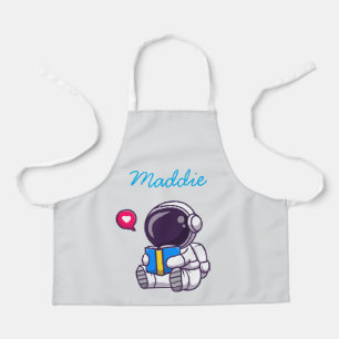 Astronautenlesbuch niedliche Kinder Schürze