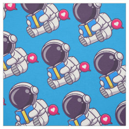 Astronautenlesbuch niedliche Kinder Stoff