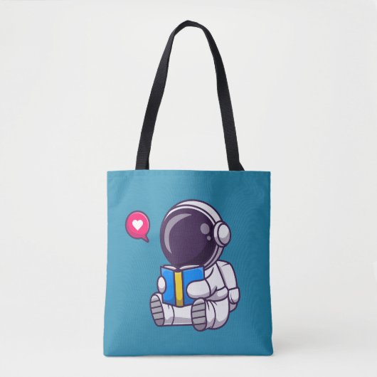 Astronautenlesbuch niedliche Kinder Tasche (Vorderseite)