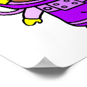 Astronautenmädchen 1 poster (Ecke)