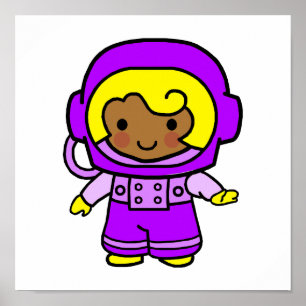 Astronautenmädchen 1 poster