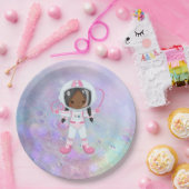 Astronautenmädchen Outer Space Pappteller (Party)