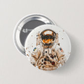 Astronautenmalerei Button (Vorne & Hinten)