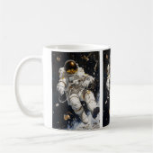 Astronautenmalerei Kaffeetasse (Links)