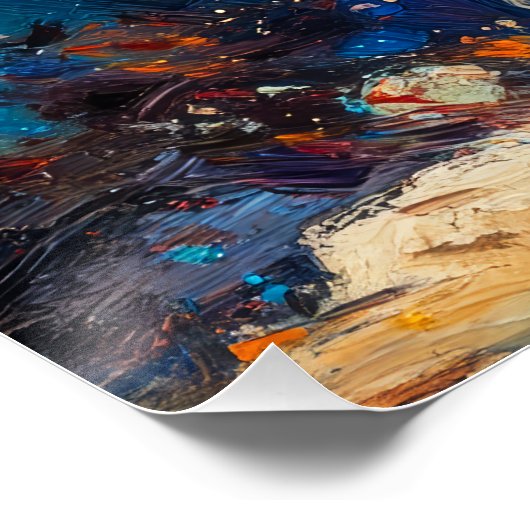 Astronautenmalerei Poster (Ecke)