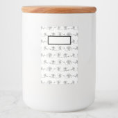 Astronautennahrungsmittel Lebensmitteletikett (Vorderseite)