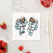 Astronautenpapier Napkins Serviette (Beispiel)