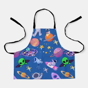 Astronautenplanet-Raketenmuster Schürze