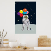 Astronautenposter Poster (Küche)