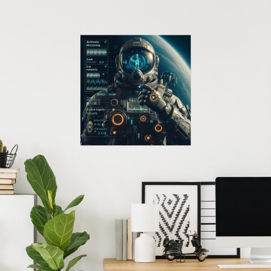 Astronautenposter Poster (Heimbüro)