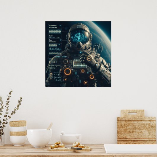 Astronautenposter Poster (Küche)