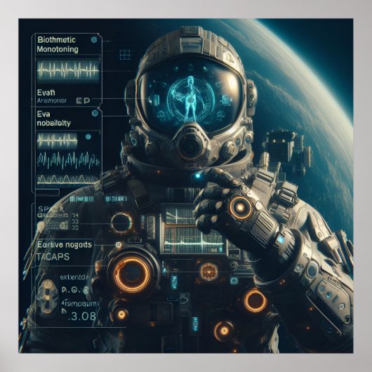 Astronautenposter Poster (Vorne)