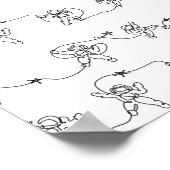 Astronautenposter Poster (Ecke)