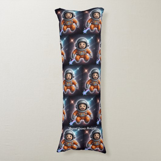 "Astronautenquest" Seitenschläferkissen (Vorderseite Vertikal)