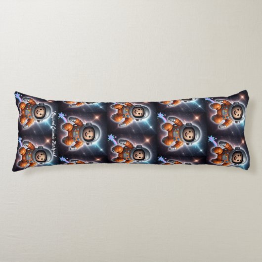 "Astronautenquest" Seitenschläferkissen (Vorderseite)